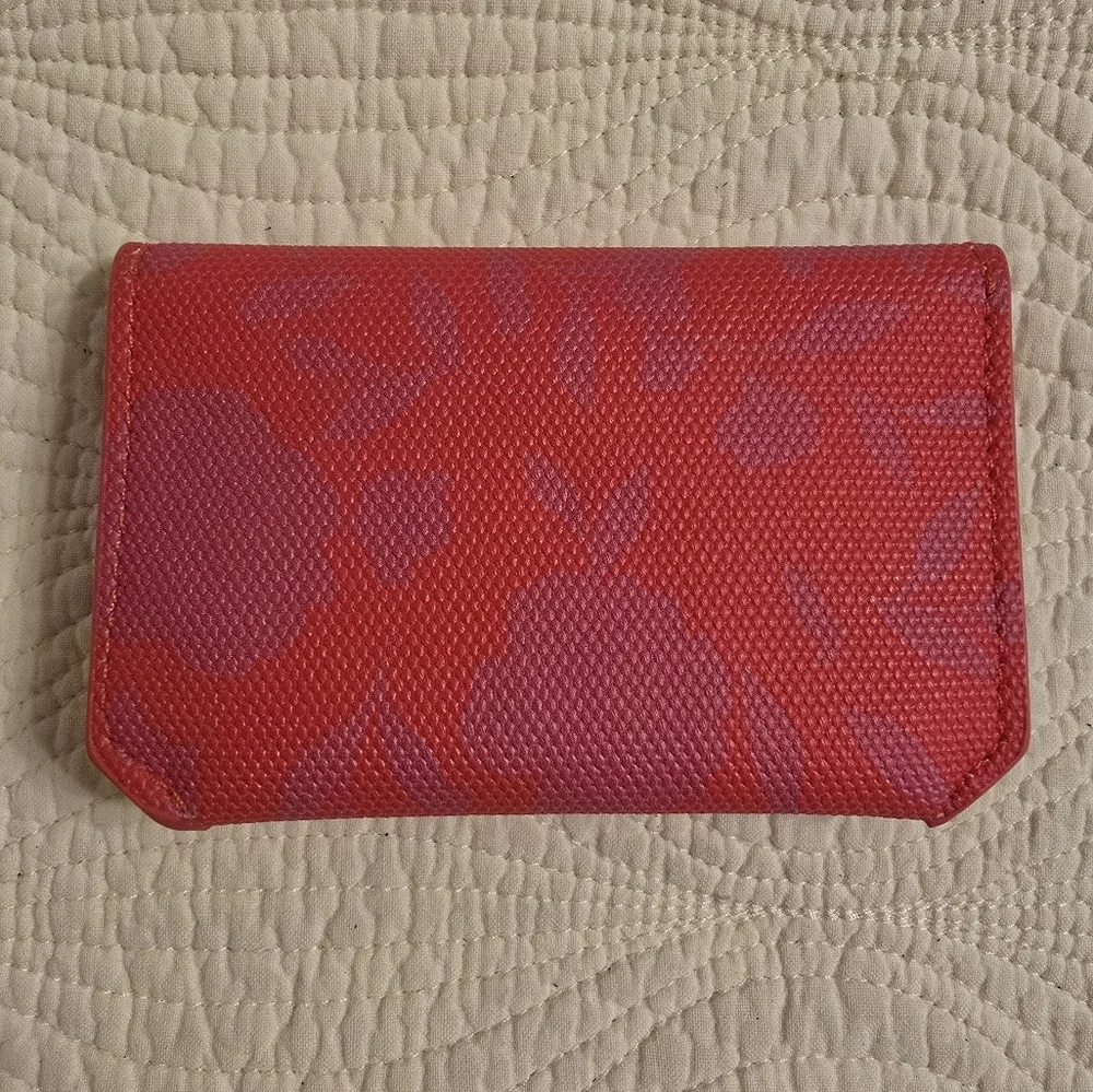 NWT Kate Spade Red and Purple Floral Card Holder - Picture 2 of 4
